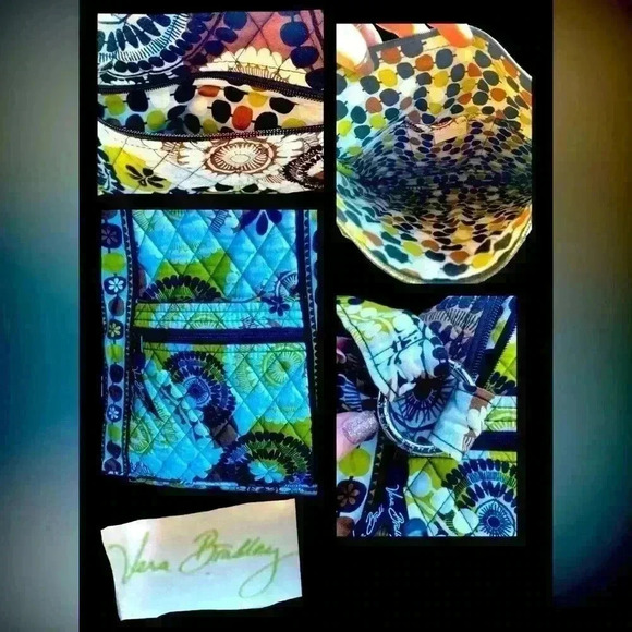 Vera Bradley Cocoa Moss Pattern Crossbody Purse - Picture 3 of 4